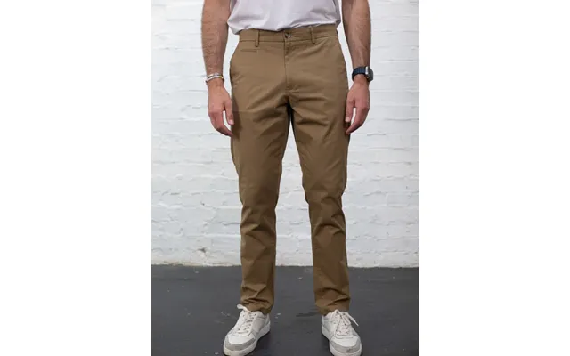 Tailored Cotton Chinos - Tobacco 36