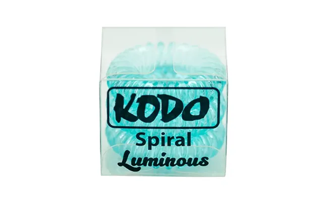 Kodo Luminous Green Spiral Hair Bobbles