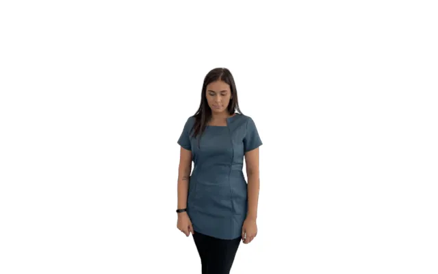 Simon Jersey Petrol Shaped Neck Tunic