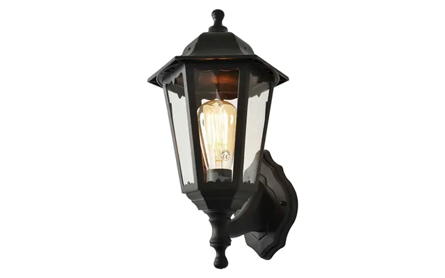Coast Bianca 6 Panel Lantern Up Or Down Mount Black Ip44