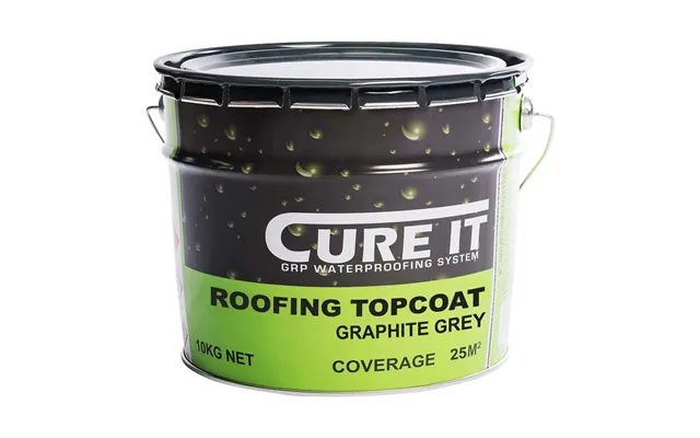 Cure It Top Coat 10kg. Graphite Grey .