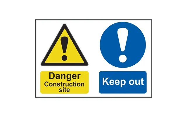 Danger Construction Sign 600 X 400mm