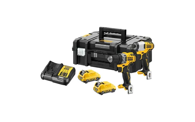 Dewalt 12vxr Combi And Impact Driver Brushless Twin Pk 2x3ah
