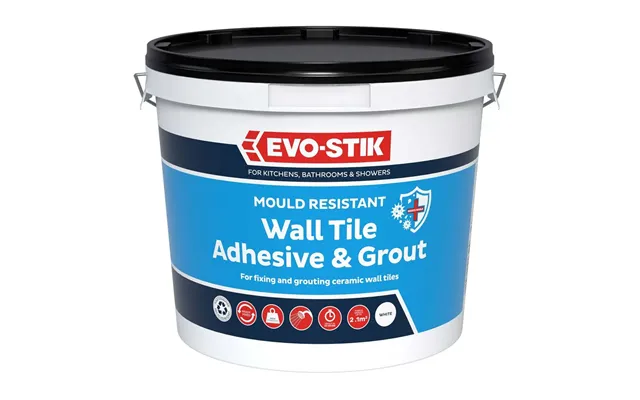 Evo-stik Water Proof Wall Tile Adhesive Grout Standard Size