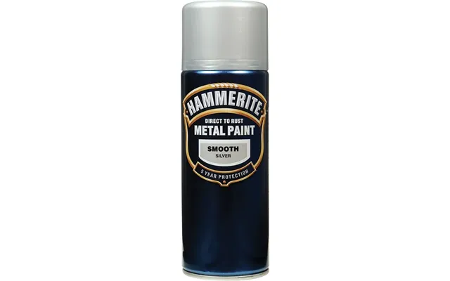 Hammerite Direct To Rust Metal Paint Smooth Silver 400ml