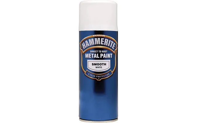 Hammerite Direct To Rust Metal Paint Smooth White 400ml