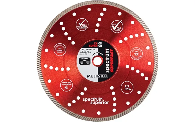 Superfast Superior Multi Steel Diamond Blade Tx10r-300 20