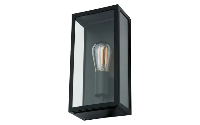 Zinc Minerva Box Lantern Black Ip44