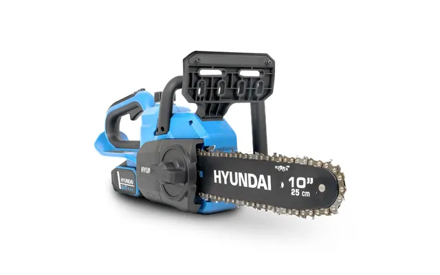 Hyundai 10'' 25cm Cordless Chainsaw 20v Li-ion 4ah Battery And Charger