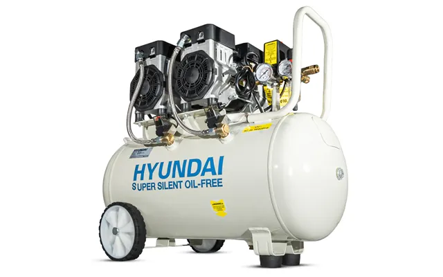 Hyundai 1500w 2hp 50l Oil Free Low Noise Portable Electric Air Compressor 11cfm 118psi