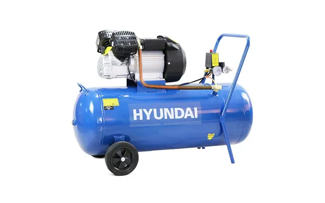 Hyundai 3hp 100l Portable Electric Air Compressor 14cfm 116psi Direct Drive V-twin