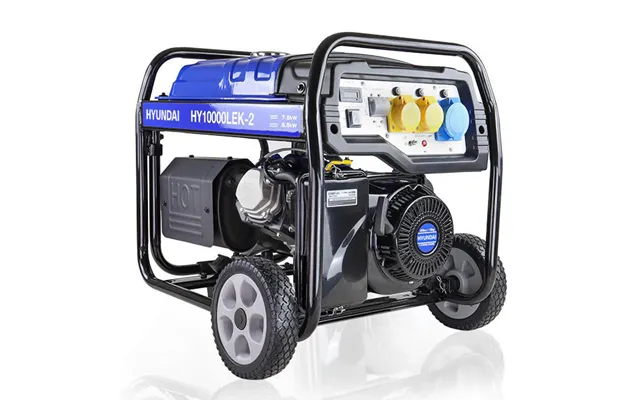 Hyundai 8kw 10kva* Petrol Open Frame Site Generator - Recoil And Electric Start