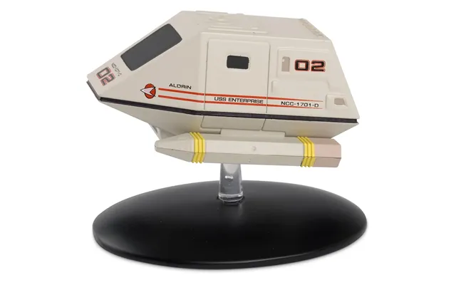 08 Type-15 Shuttlepod Ncc-1701-d 02 Aldrin Shuttlecraft Diecast Model Ship Eaglemoss Star Trek