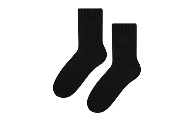 1 Pair Of Men’s Thick Wool Dress Socks By Steven - 6-8 Uk Black