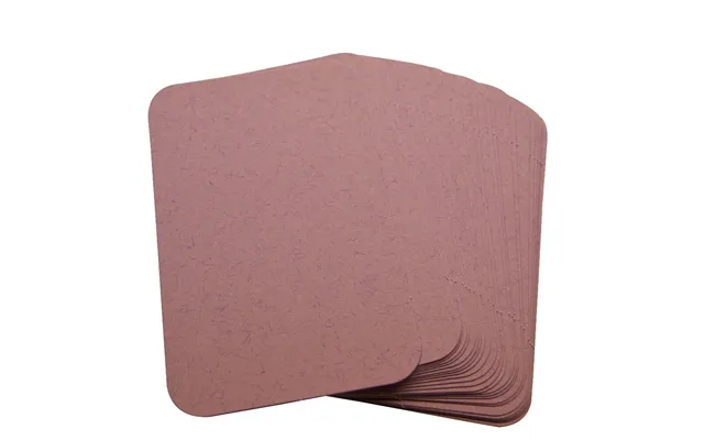 100 Lilac Rounded Blank Business Cards 250gsm - Stamp