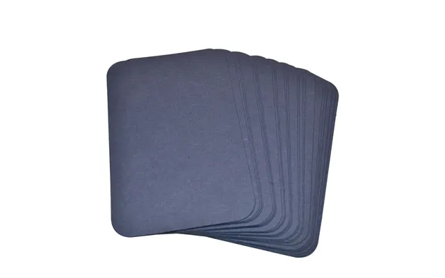 100 Navy Blue Rounded Blank Business Cards 250gsm - Stamp