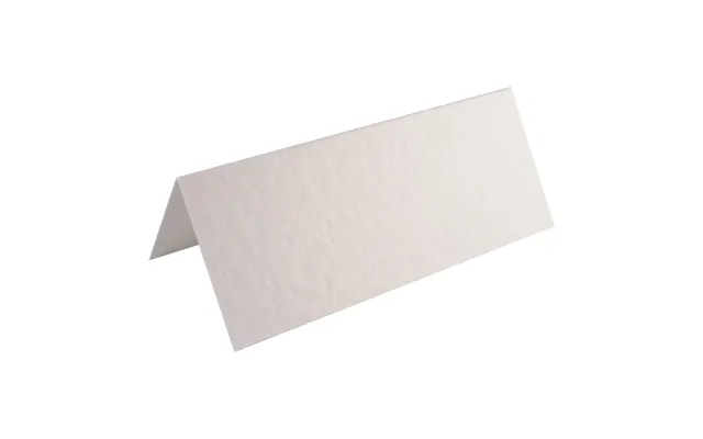 100 X Hammered White Blank Table Name Place Cards For Weddings & Parties