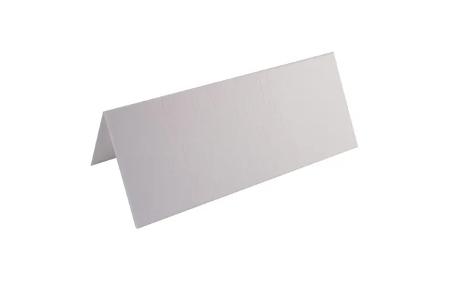 100 X Linen White Blank Table Name Place Cards For Weddings & Parties