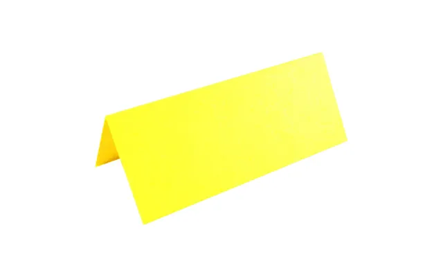 100 X Yellow Blank Table Name Place Cards For Weddings & Parties