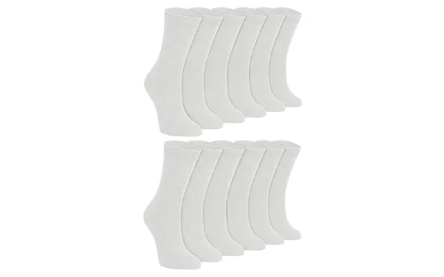 12 Pairs Children's School Socks - 11-14 Years White product image