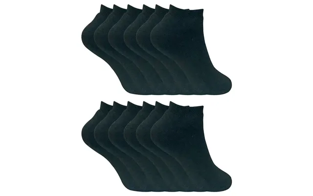 12 Pairs Ladies Thermal Trainer Socks - Black product image