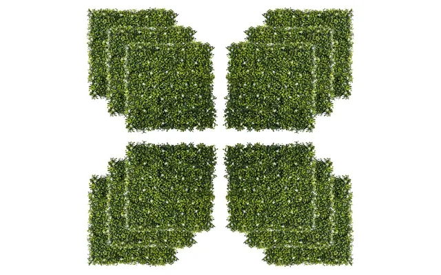 12pcs Artificial Boxwood Wall Panels 20 X 20 Grass Screen Milan Grass - Realistic, Low-maintenance, Outdoor-proof