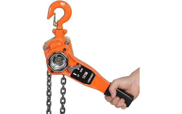 1.5t Hand Chain Hoist Galvanised Steel Pulley 360 Degree Hook Brake System