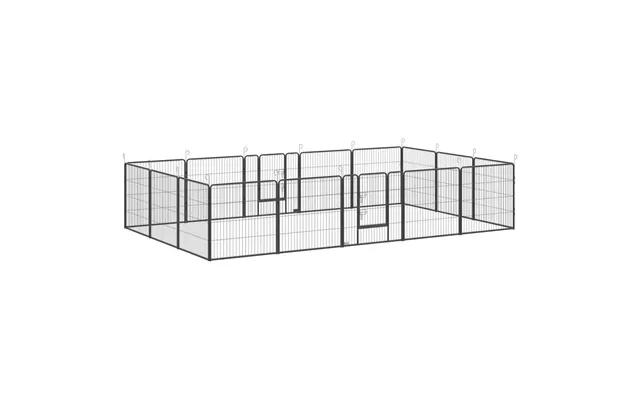 16 Panel Puppy Play Pen For Small & Medium Dogs Heavy Duty & Spacious 80hcm