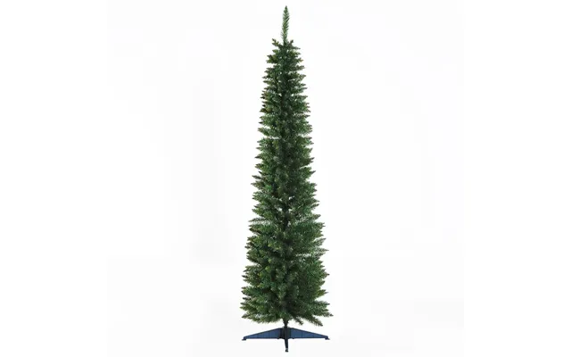 1.8m 6ft Artificial Pine Pencil Slim Tall Christmas Tree With 390 Branch Tips