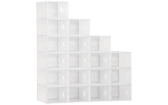 18pcs Clear Shoe Box - Plastic Uk Eu Size 8.5 43