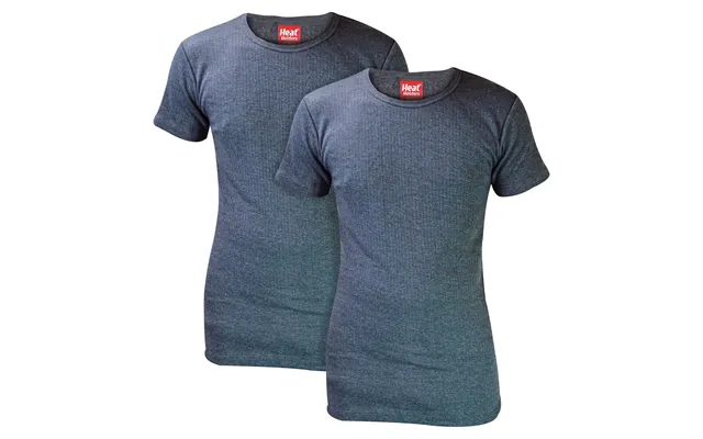 2 Pack Mens Short Sleeve Thermal Top For Winter - Xl Charcoal