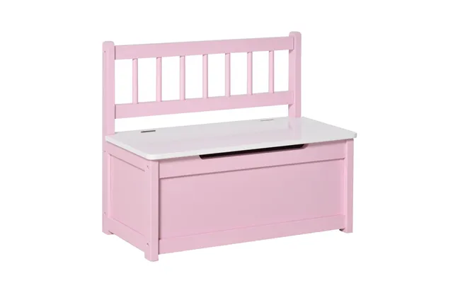 2-in-1 Wooden Toy Box Kids Seat - High-quality Storage Chest W Pneumatic Rod