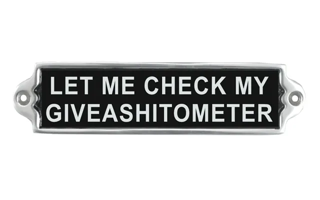 20cm Aluminium Let Me Check Sign product image