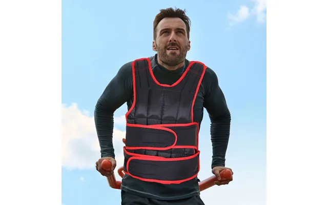 20kg Adjustable Weight Vest With Velcro Fastenings - Running, Gym, Training, Weight Loss