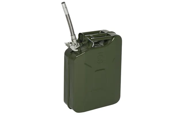 20l 0.6mm Fuel Oil Petrol Diesel Storage Can With British Style Pour Tube Army Green