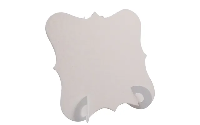 24 X Hammered White Elegant Place Cards - Perfect For Stylish Weddings & Parties