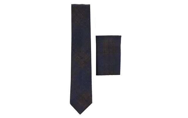 281 - Men's Herringbone Tweed Wool Tie & Hankerchief 2