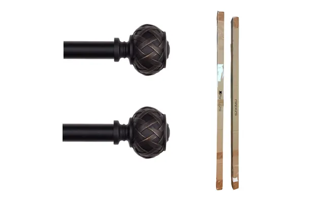 2pcs Szximu Curtain Pole 182-365cm 72-144'' - Extendable