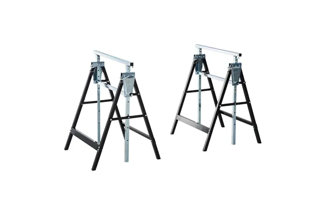 2xtelescopic Builders Trestle Work Bench-black