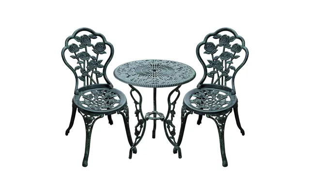 3 Pcs Cast Aluminum Bistro Set-green product image