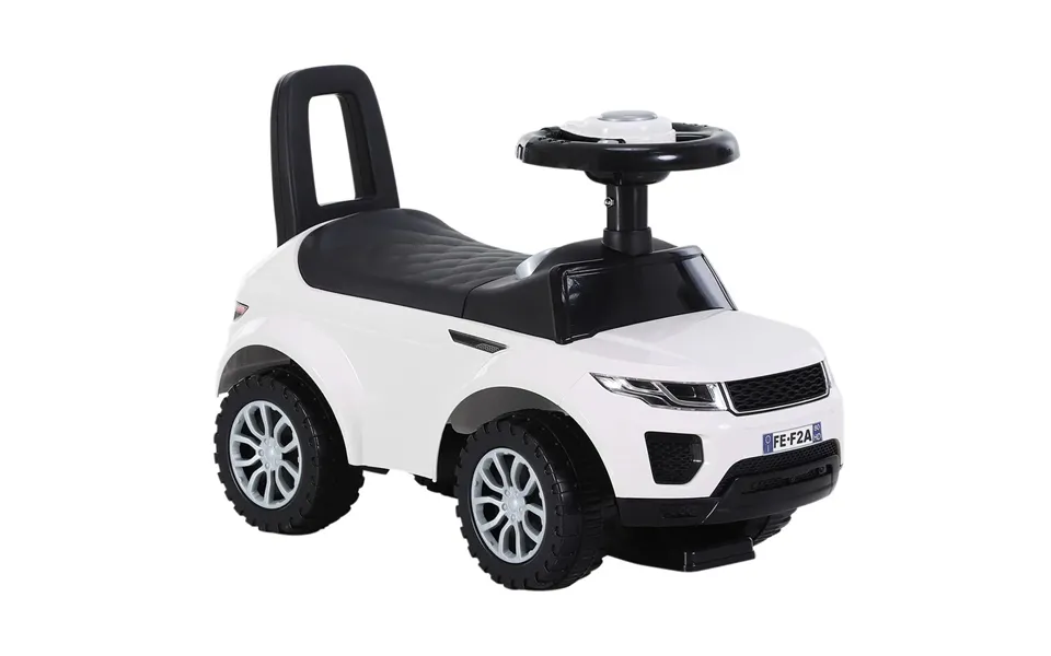 3-in-1 Ride On Car Foot To Floor Slider Toddler W Horn Steering White