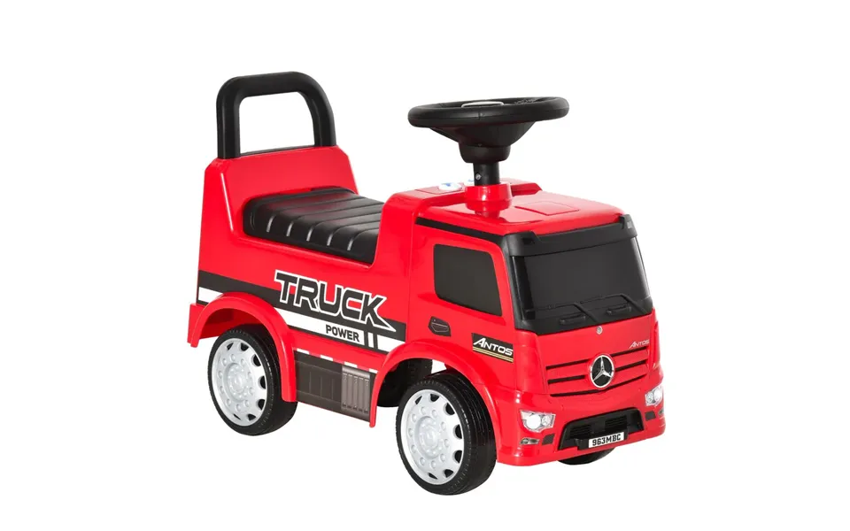 3-in-1 Ride On Car Kids Mercedes Truck Storage For 12 - 36 Months Red
