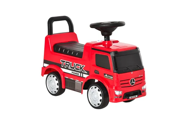 3-in-1 Ride On Car Kids Mercedes Truck Storage For 12 - 36 Months Red