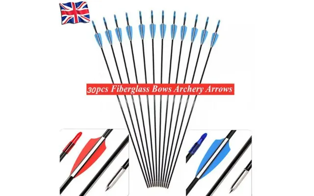 30x Fiberglass Archery Arrows For Compound&recurve Bow Target Shooting Practice