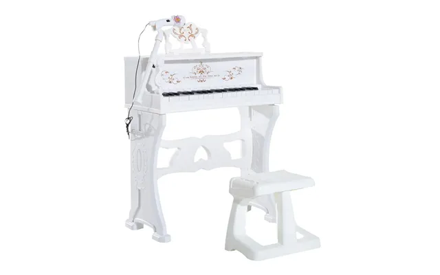37 32 Key Kids Battery Keyboard Mini Grand Piano Stool Microphone Musical Toy