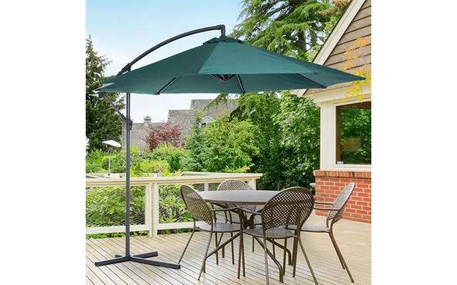 3m Garden Parasol Sun Shade Umbrella - Green product image