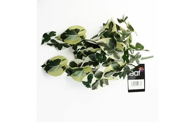 40cm Trailing Variegated Marble Pothos - Realistic Artificial Plant