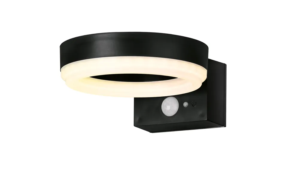 4lite Antheia Solar Sleek Ip54 Led Outdoor Wall Light With Built In Pir Motion Sensor - Single