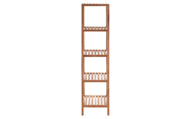 5 Tier Walnut Wood Tall Shelf Unit Arla