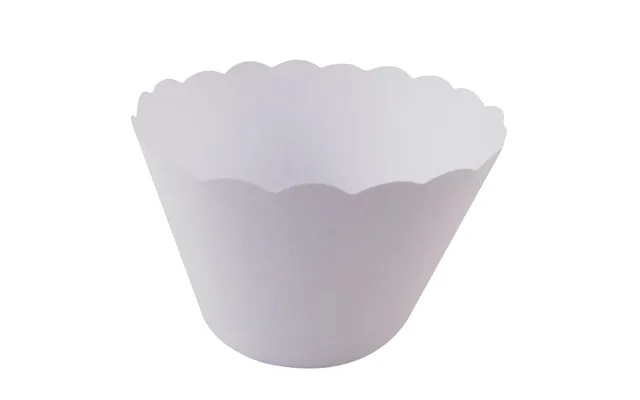 50 White Cupcake Wrappers Â Elegant Decorative Wraps For Weddings & Cupcake Displays